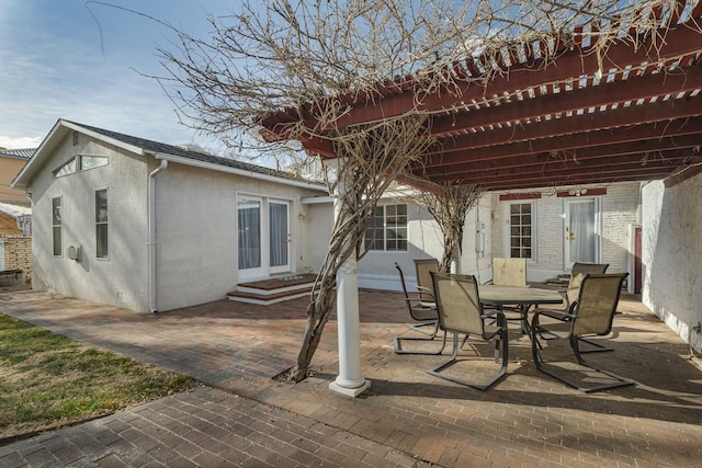 view of patio / terrace featuring entry steps