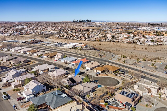 aerial view featuring a residential view