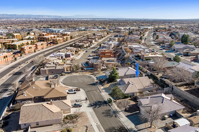 birds eye view of property featuring a residential view