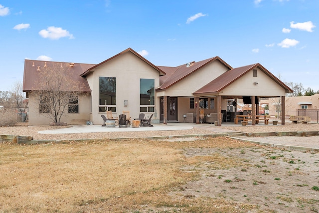 1800 Los Pinos Rd, Bosque Farms, NM 87068 - rear view of property featuring a patio area and stucco siding
