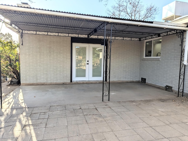 view of patio / terrace with french doors