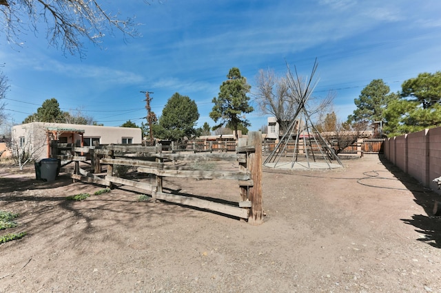 627 Fairway Rd NW, Albuquerque, NM 87107 - view of yard with a playground