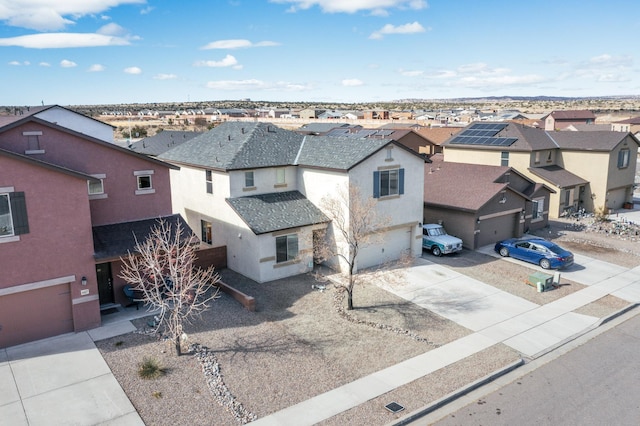 aerial view featuring a residential view