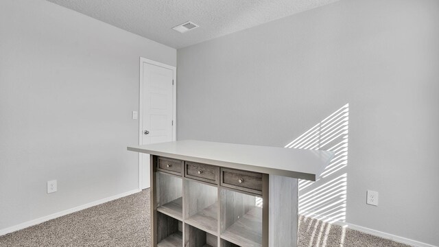 889 Tazanita Loop SE, Rio Rancho, NM 87124 - detailed view of carpet floors, baseboards, and a textured ceiling