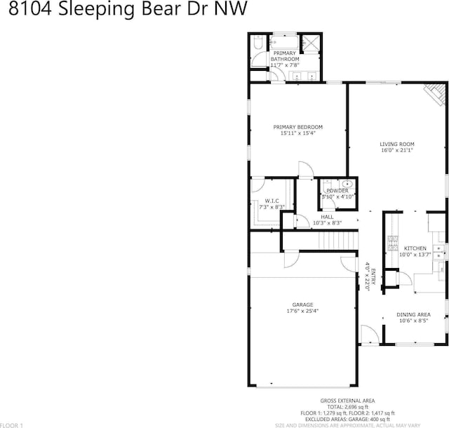 8104 Sleeping Bear Dr NW, Albuquerque, NM 87120 - view of home floor plan