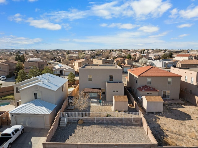 drone / aerial view featuring a residential view