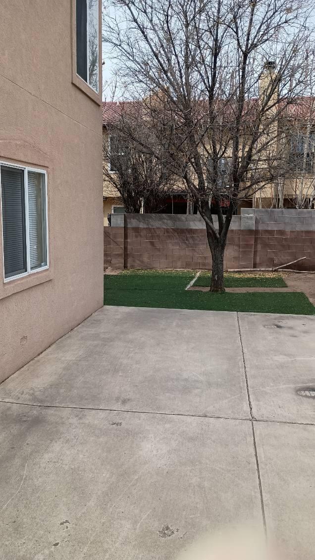 view of patio featuring a fenced backyard