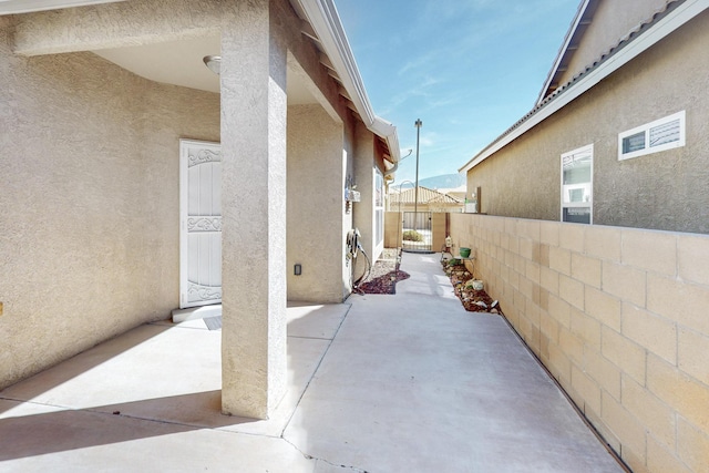 view of patio / terrace with fence