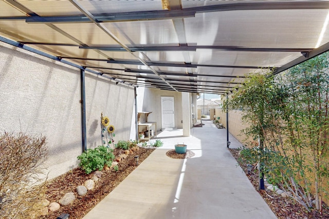 view of patio / terrace with fence