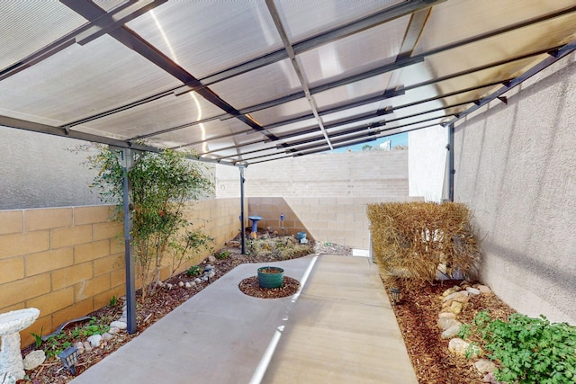 view of patio / terrace with a fenced backyard