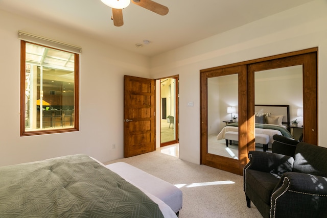 927 Camino Vista Rio, Bernalillo, NM 87004 - carpeted bedroom with a ceiling fan