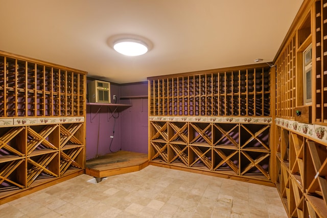 view of wine room