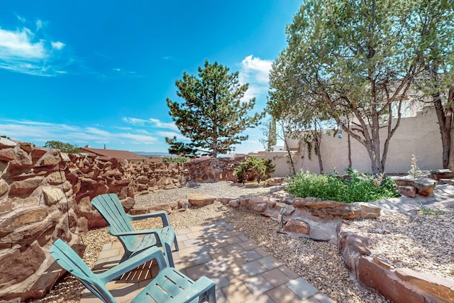 view of patio / terrace featuring a fenced backyard