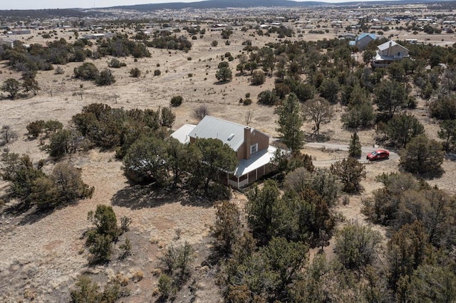 bird's eye view featuring view of desert