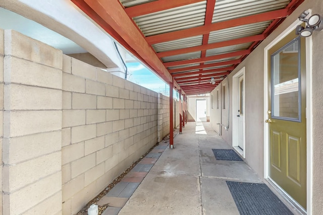 view of patio / terrace featuring a fenced backyard