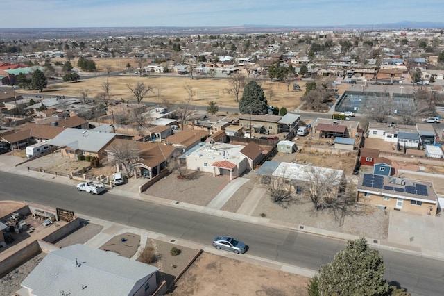 bird's eye view featuring a residential view