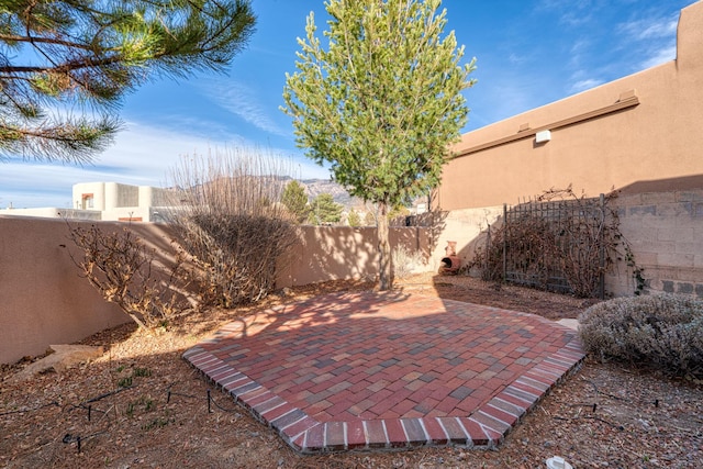 view of patio / terrace featuring a fenced backyard