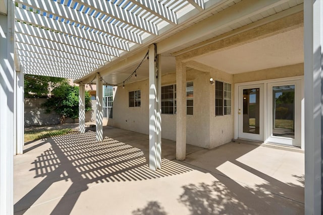 view of patio / terrace with a pergola