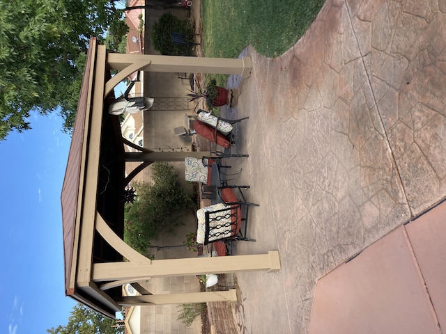 exterior space with stucco siding