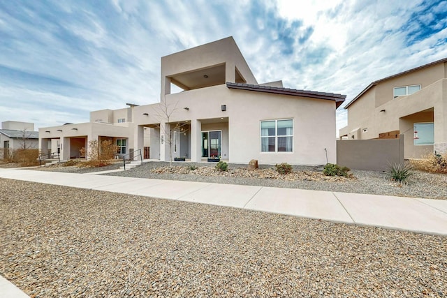 view of front of property with stucco siding