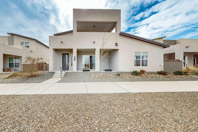 view of front of property with stucco siding