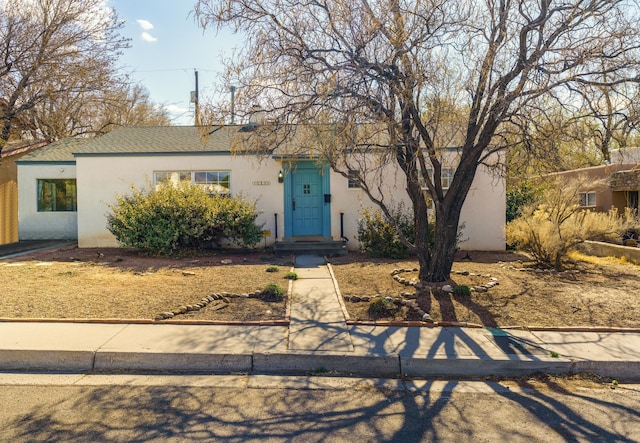 view of front of home with stucco siding