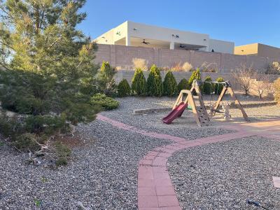 community playground with fence