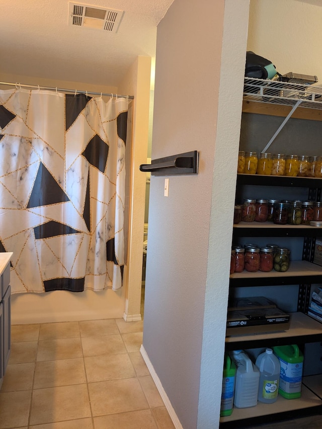 pantry with visible vents