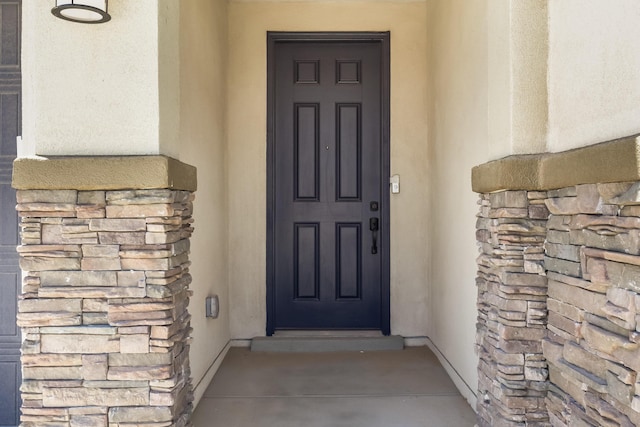 2158 Janet Way, Rio Rancho, NM 87144 - entrance to property featuring stucco siding and stone siding