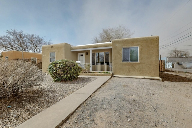 view of front of property with stucco siding