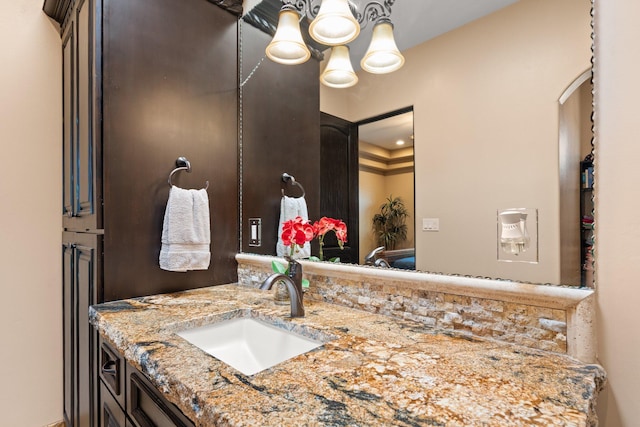 bathroom featuring vanity