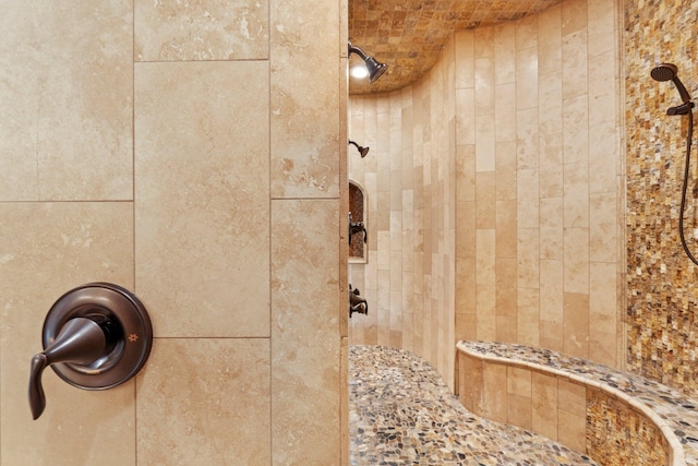 room details featuring tiled shower