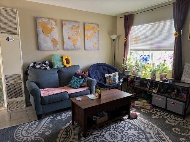 interior space featuring tile patterned flooring