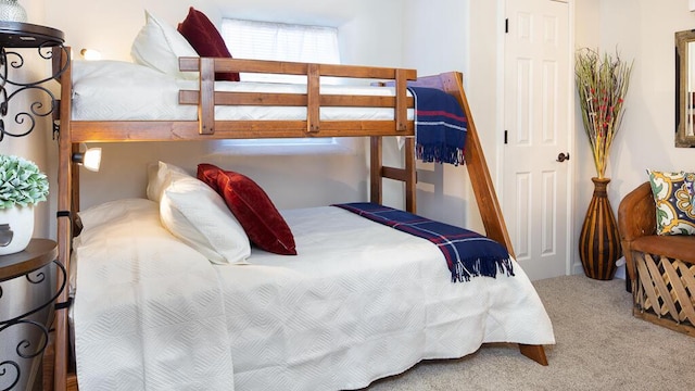 bedroom with carpet floors