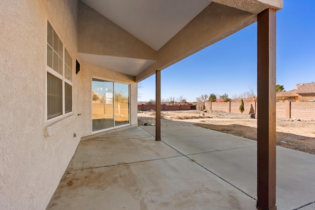 view of patio / terrace with a fenced backyard