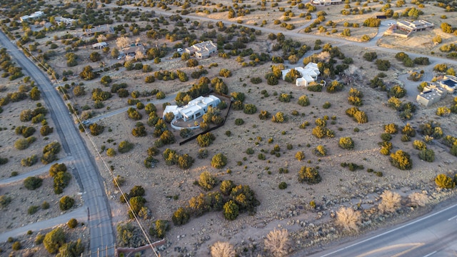 bird's eye view featuring view of desert