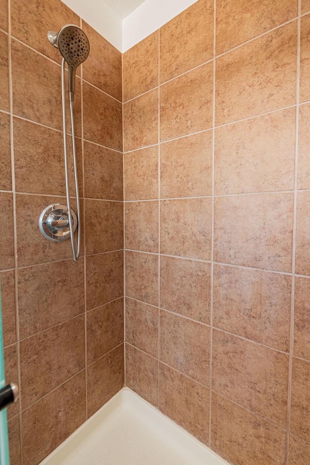 full bathroom with tiled shower