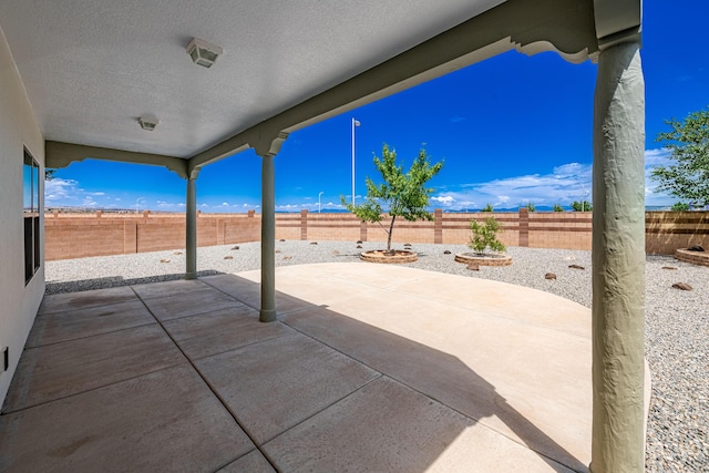 view of patio / terrace featuring a fenced backyard