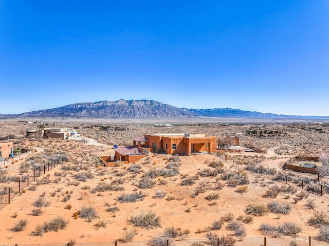 mountain view featuring a desert view