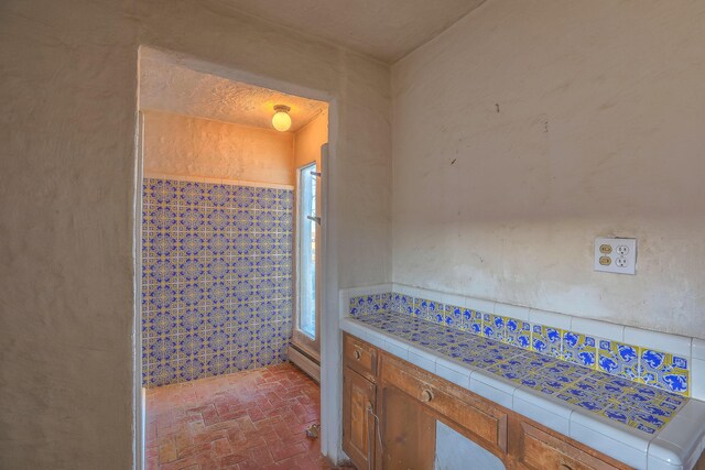 3805 Riverview Rd NW, Albuquerque, NM 87105 - bathroom featuring brick patterned floors