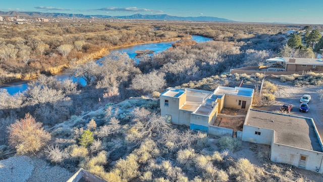 3805 Riverview Rd NW, Albuquerque, NM 87105 - view from above of property with a water and mountain view