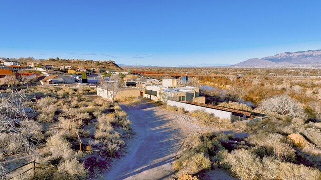 3805 Riverview Rd NW, Albuquerque, NM 87105 - aerial view of residential area with mountains