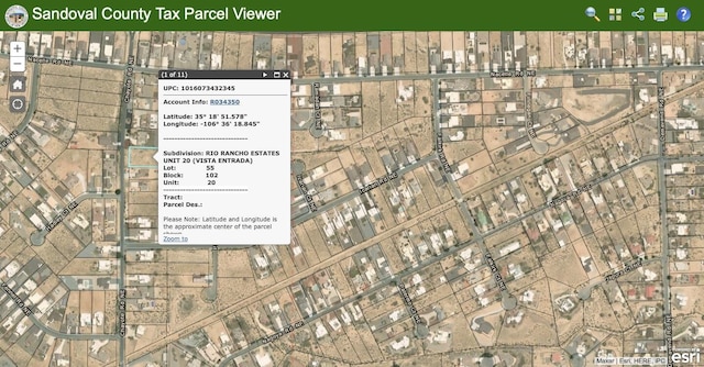 3402 Chayote Rd NE, Rio Rancho NM, 87144 land for sale