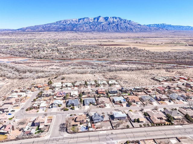 mountain view with a residential view