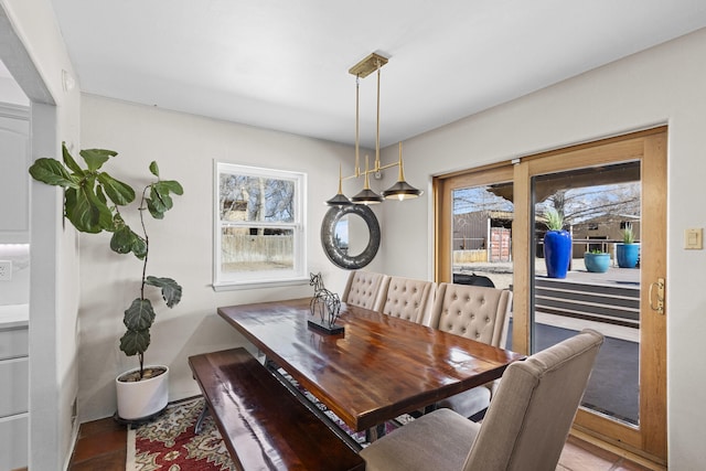 view of dining room