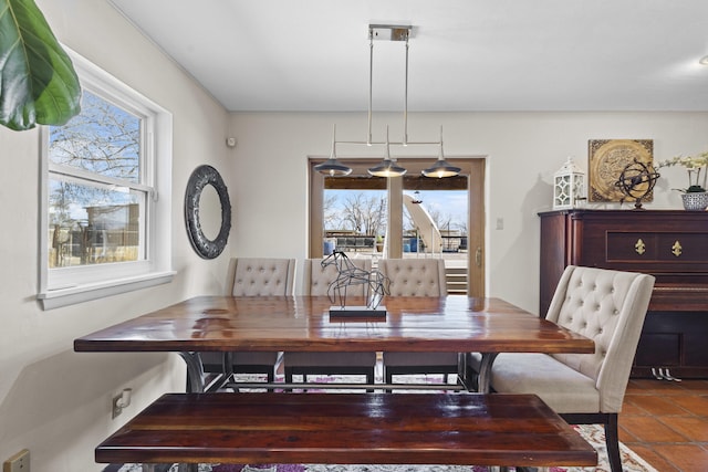 view of dining area