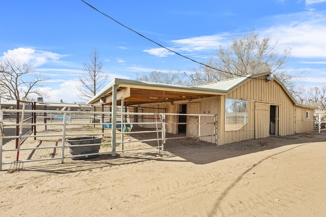 view of stable