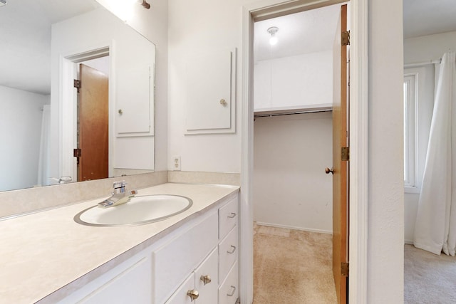 bathroom with vanity