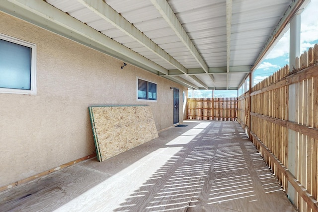 view of patio / terrace with fence