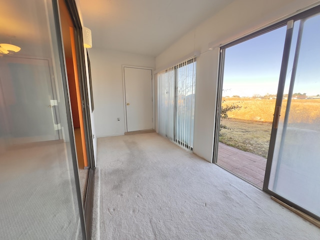 view of carpeted empty room